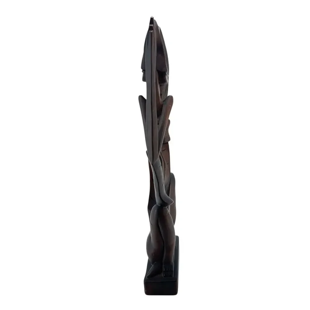 Balinese Hand Carved Wood Praying Offering Figure